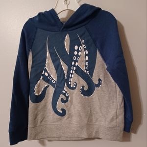 Gymboree 3T Octopus Sweatshirt Hoodie Teal Blue